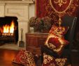 Gold Fireplace Lovely Christmas Cushions by English Home In Festive Red and Gold
