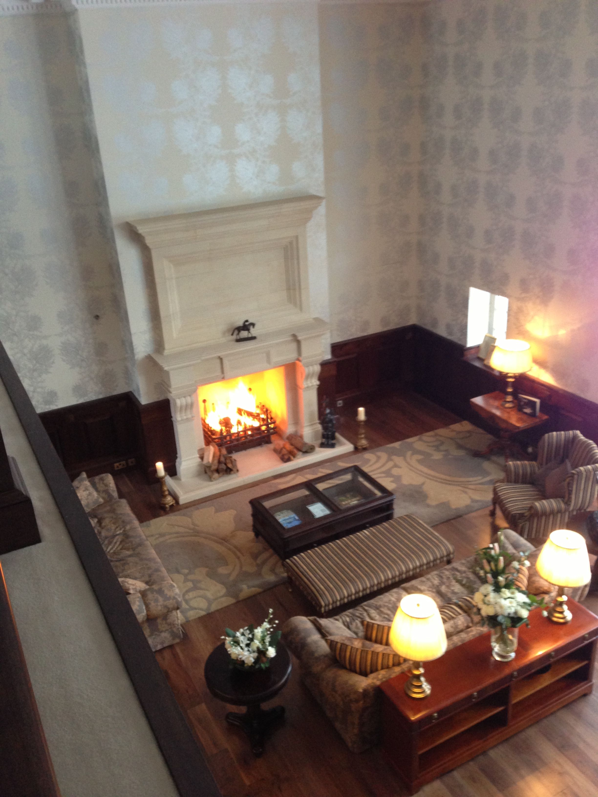 ClanRanald stone fireplace In the Great Hall of new build 5b0dca67dbaaeda15c18c e