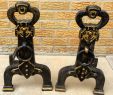 Gothic Fireplace New Antique Pair Of Cast Iron andirons Sheffield Ny Gothic