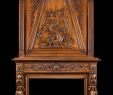 Gothic Fireplace Unique A Beautiful Tall and Elegant Walnut Wood Antique Trumeau