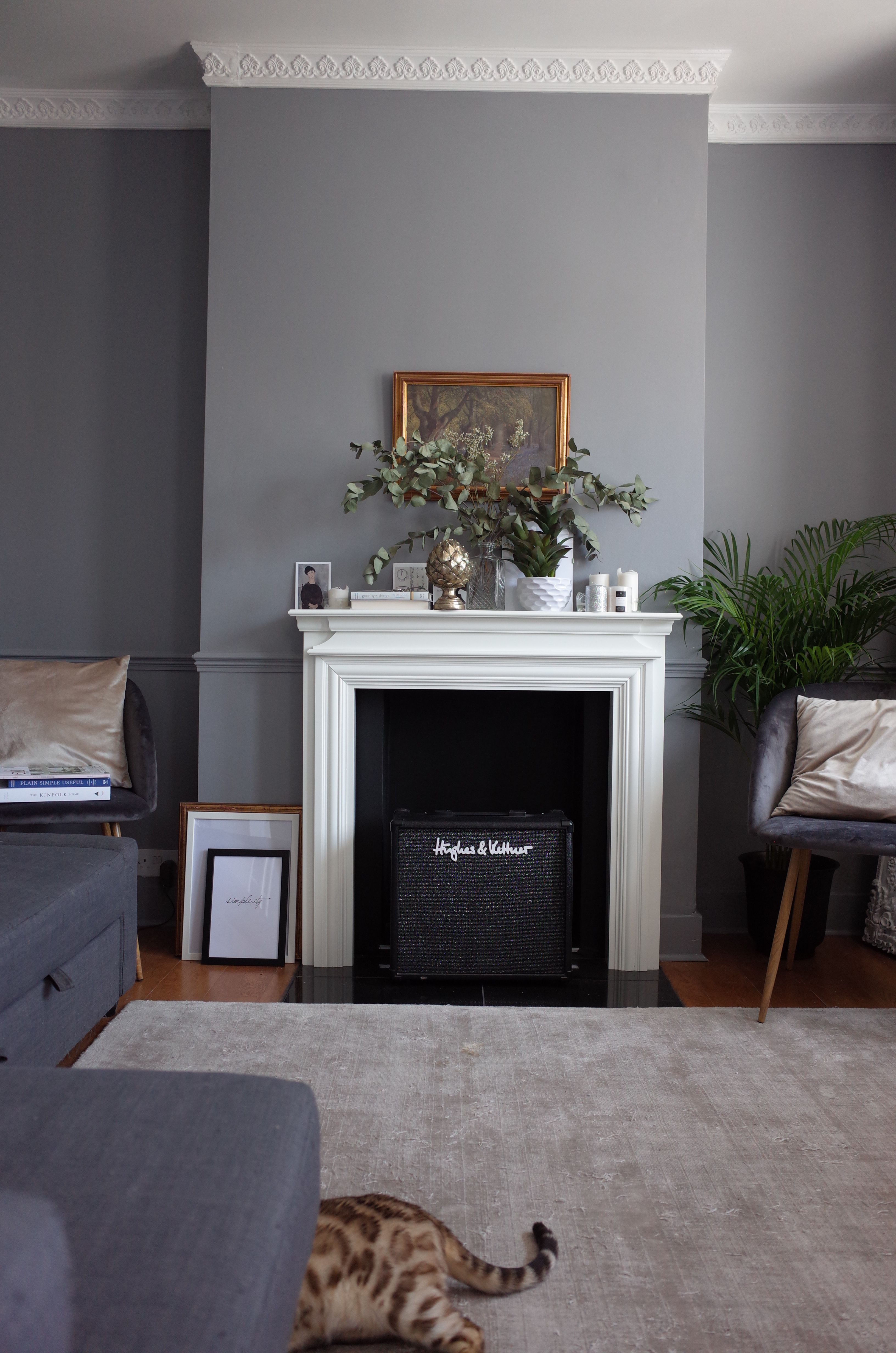 Gray Fireplace Mantel Elegant Grey Living Room Victorian House Cornice Fireplace Mantel
