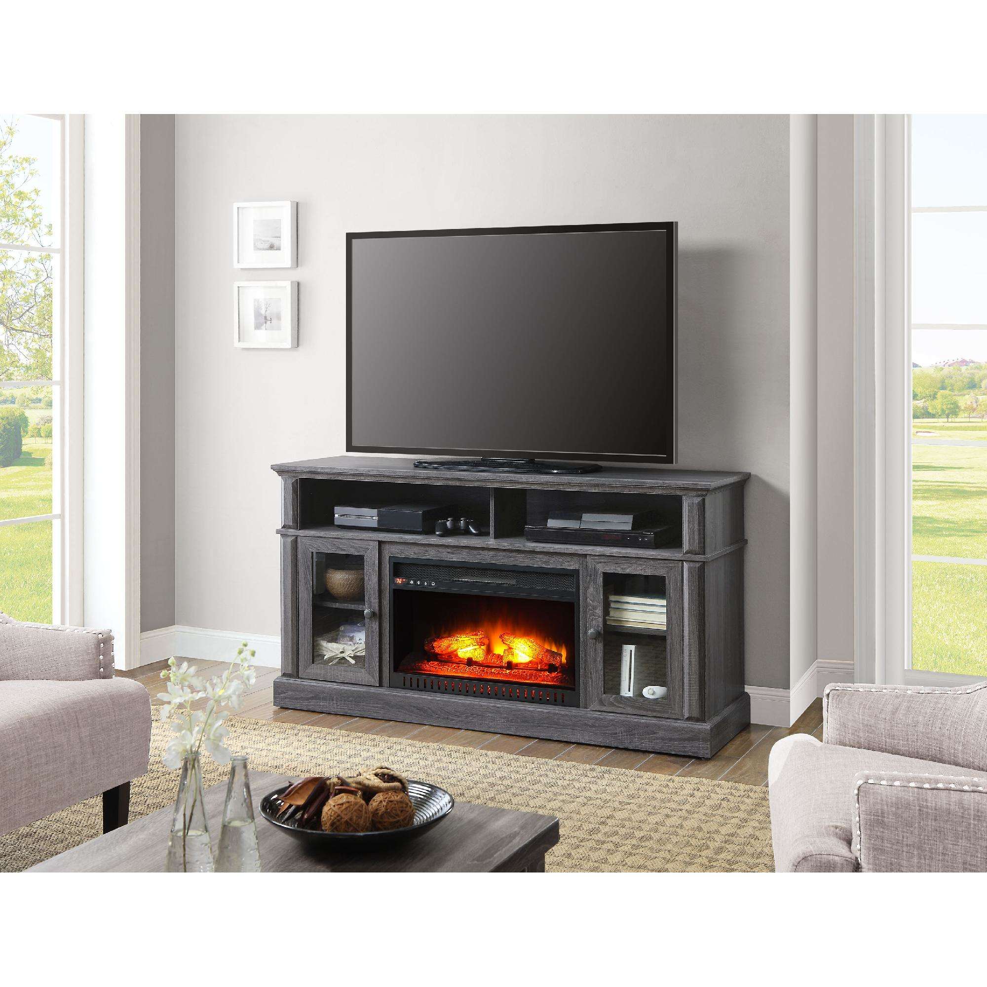 Gray Fireplace Tv Stand Awesome Whalen Barston Media Fireplace for Tv S Up to 70 Multiple Finishes