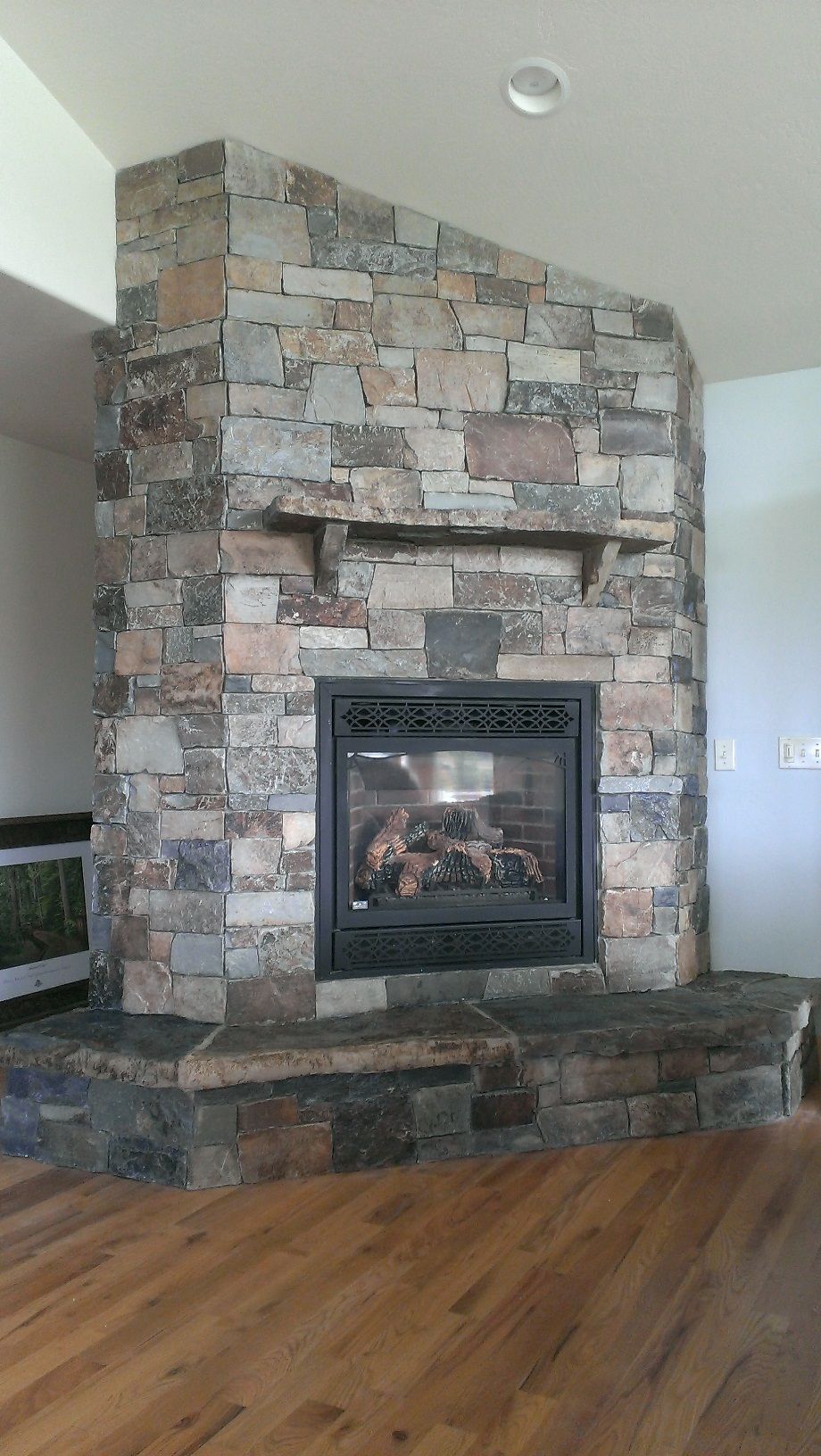 Gray Stone Fireplace Beautiful Castle Rock Ledge Thin Veneer by Montana Rockworks