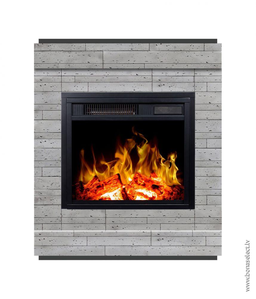 Gray Stone Fireplace Lovely ÐÐ°Ð¼Ð¸Ð½ Smart Stone Concrete Ñ Ð¿Ð¾ÑÑÐ°Ð Ð¾Ð¼