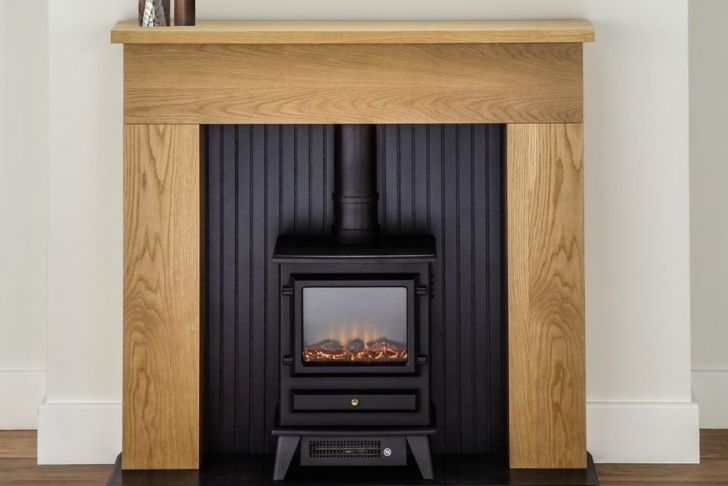 Great World Electric Fireplace New Oak Fireplace Black Electric Stove Fire Oak Surround Suite