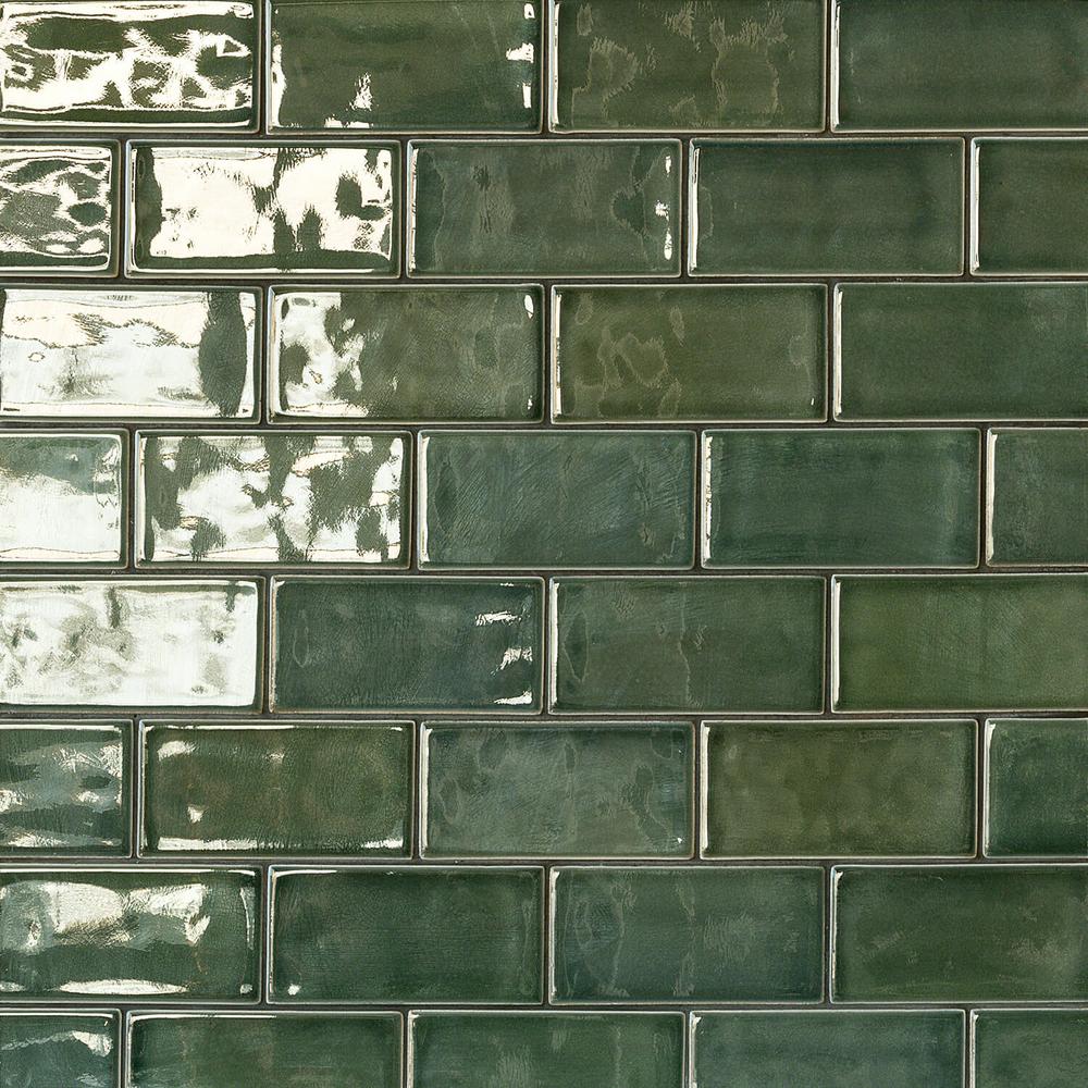 Green Fireplace Tile Awesome Ivy Hill Tile oracle Deep Emerald 3 In X 6 In Polished