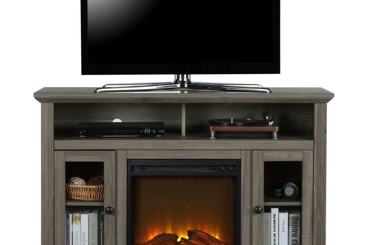Grey Electric Fireplace Tv Stand Unique Ameriwood Home Chicago Electric Fireplace Tv Stand In 2019