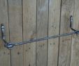 Hand forged Fireplace tools Unique Wrought Iron towel Bar Bathroom Accessories Wrought Iron
