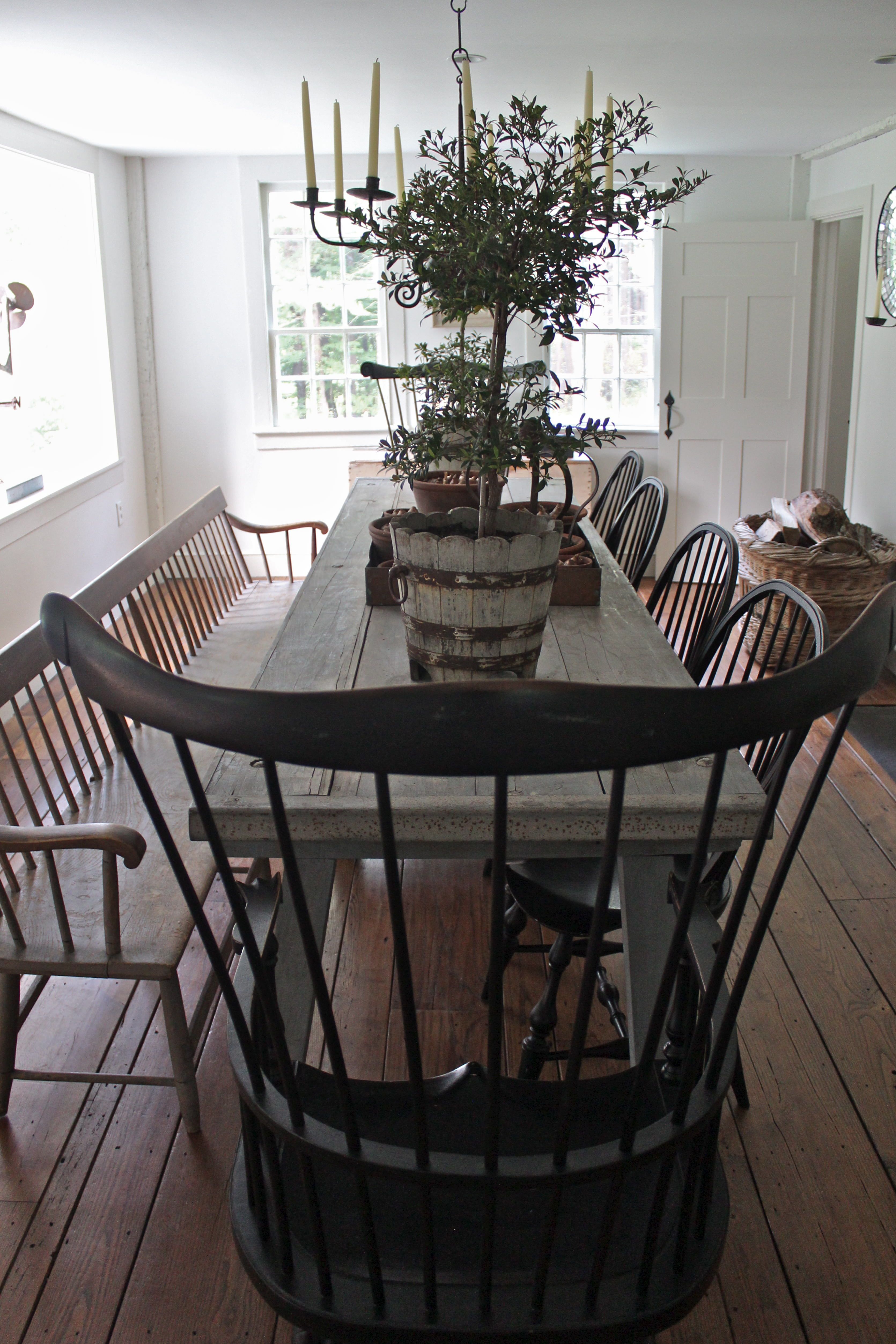 Hearthside Fireplace Beautiful Primitivediningroom Connecticut Country House