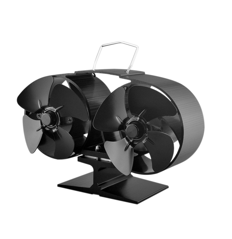 top 10 most popular stove fan list and free shipping 8 Blade Efficient font b Stove b font font b Fan b font Fuel Cost Saving