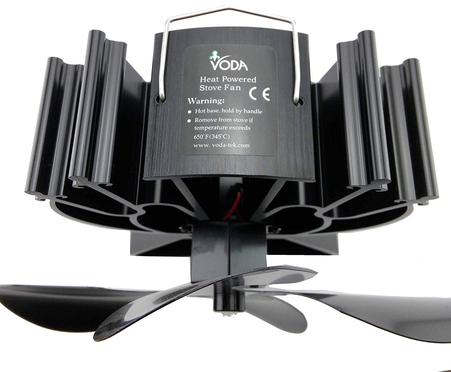 4 Blade Heat Powered Stove Fan for Wood Log Burner Fireplace Increases More Warm air Than 2 Blade Fan Eco Friendly Black 81ZPqNBTgIL SL1500