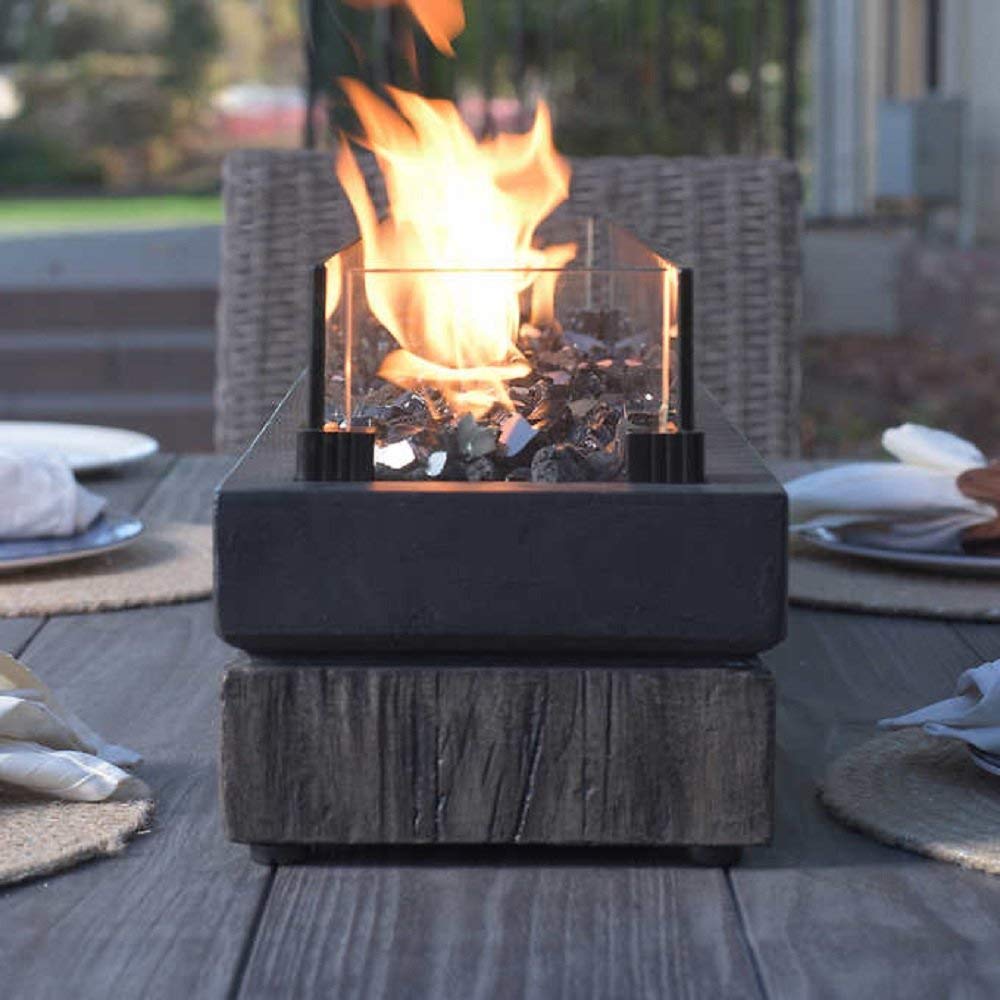 Heat Shield to Protect Tv Over Fireplace Lovely Table Fire Decorative Rectangular Table top Glass Fire Bowl with Permacoals 32"l
