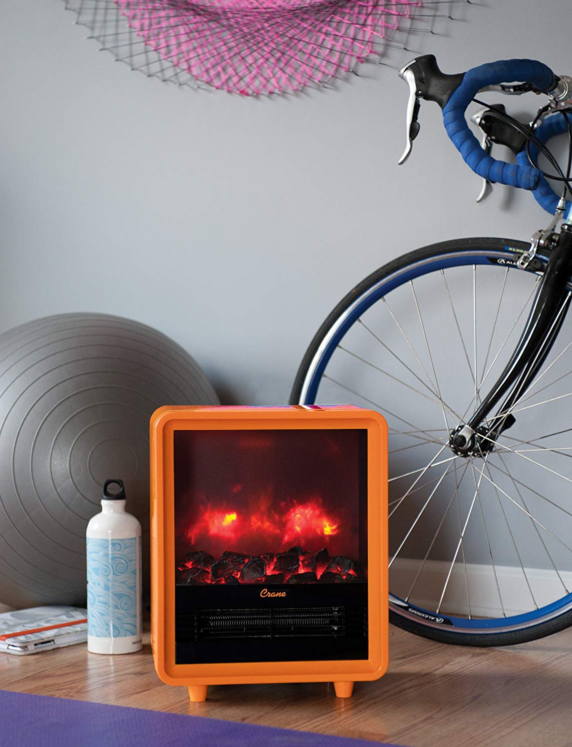 Crane USA Mini Fireplace Heater Orange Amazon Home 91k xvAe 6L SL1500