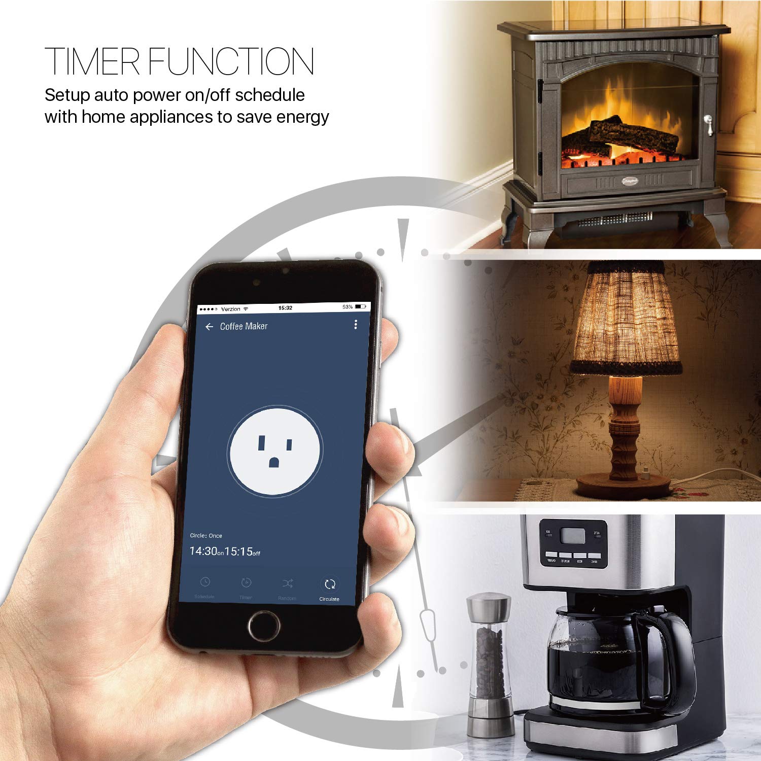 Heat Surge Electric Fireplace Manual New Tnp Smart Plug Mini Wifi Outlet Remote Control Smart