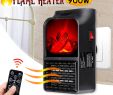 Heaters that Look Like Fireplaces Awesome Details About 2019 Portable Han R Flame Heater Walloutlet Digital Plugin Electric Fan Heater