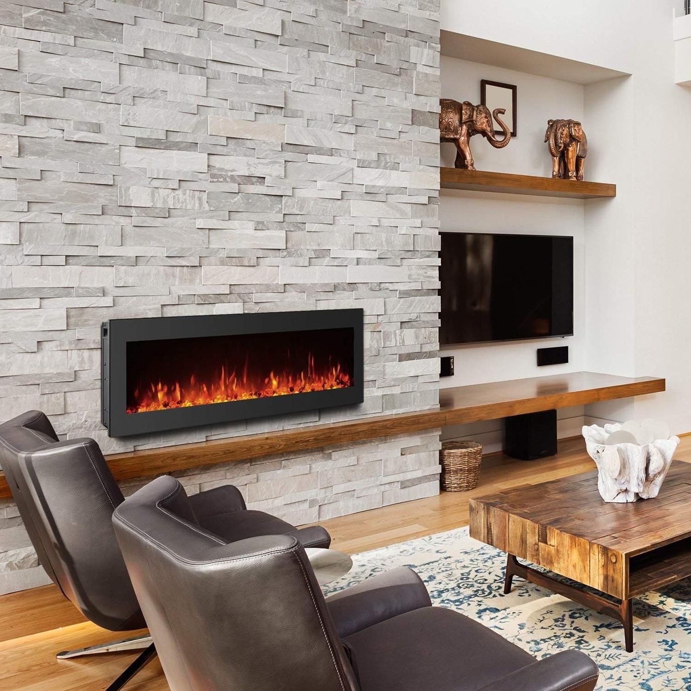 Heaters that Look Like Fireplaces Unique Gmhome Black Electric Fireplace Wall Mounted Heater