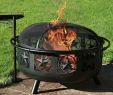 Heavy Duty Fireplace tools New Sunnydaze Decor 36 In W X 22 5 In H Round Steel Wood Burning Fire Pit with Cooking Grate and Spark Screen