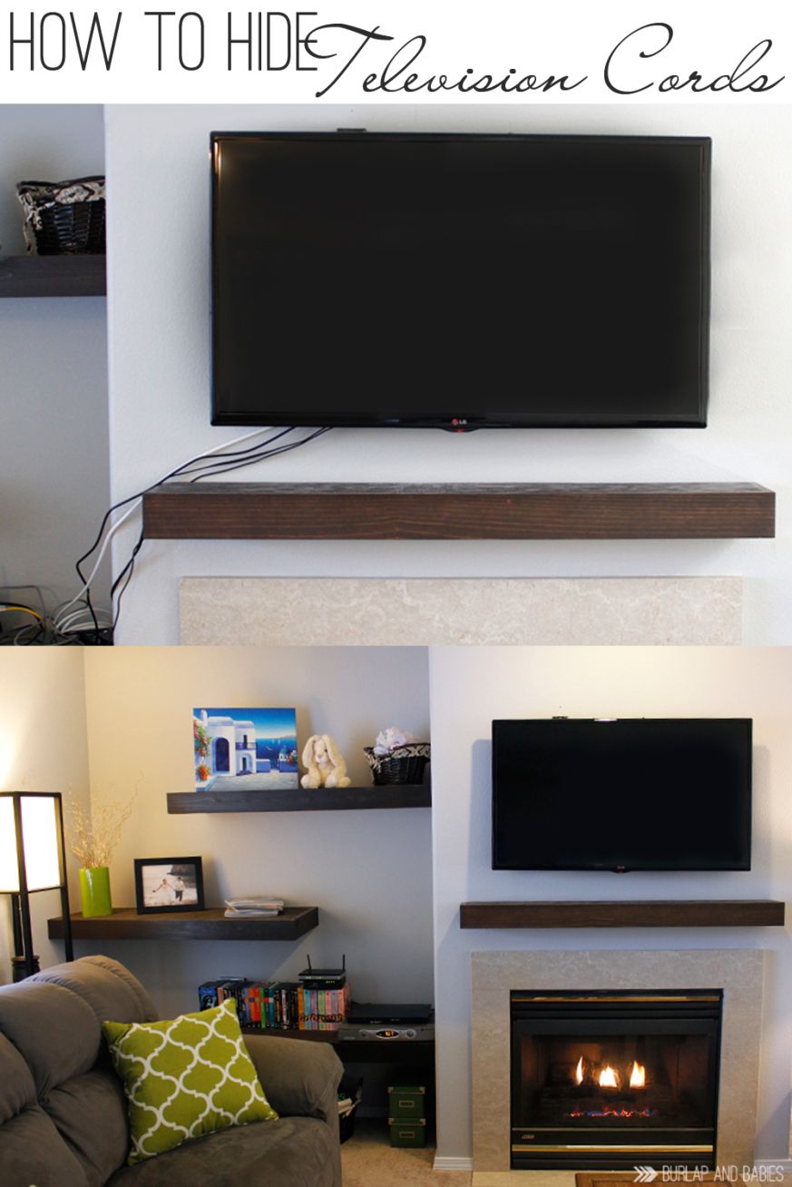 Hide Tv Over Fireplace Awesome How to Hide Tv Cords