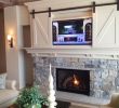 Hide Tv Over Fireplace Beautiful Barn Door for the Tv Fireplace