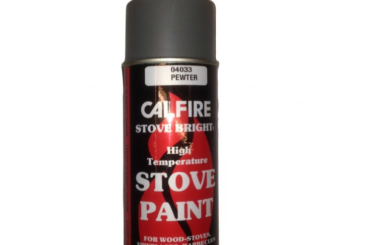 High Temperature Paint for Fireplace New Firebelly Paint 400ml Aerosol Pewter