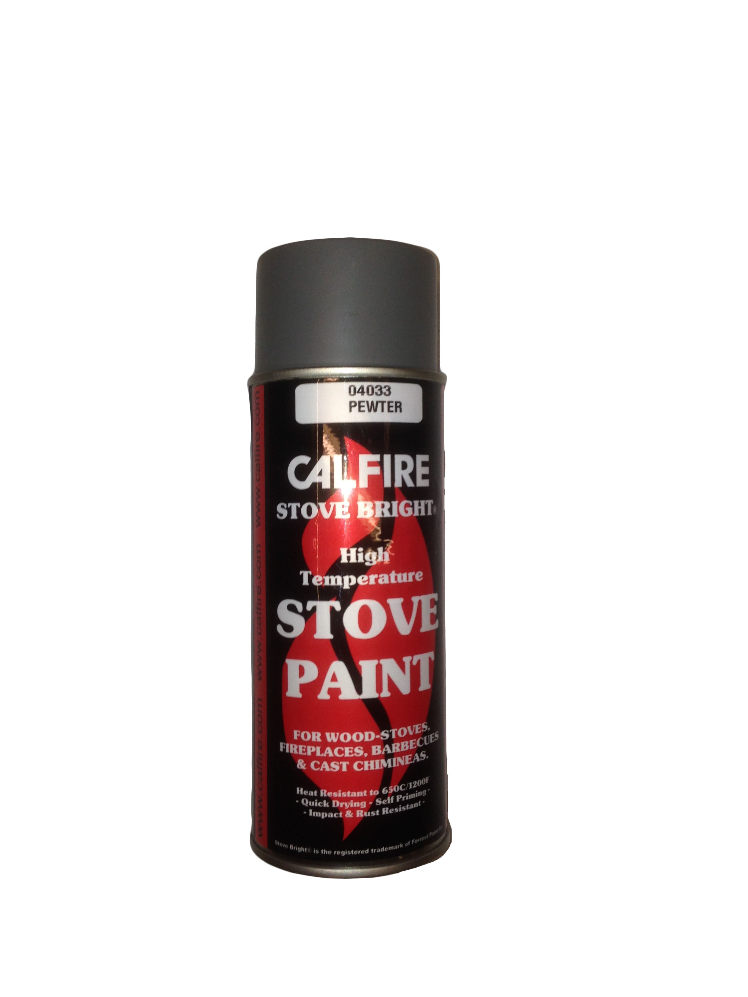 High Temperature Paint for Fireplace New Firebelly Paint 400ml Aerosol Pewter