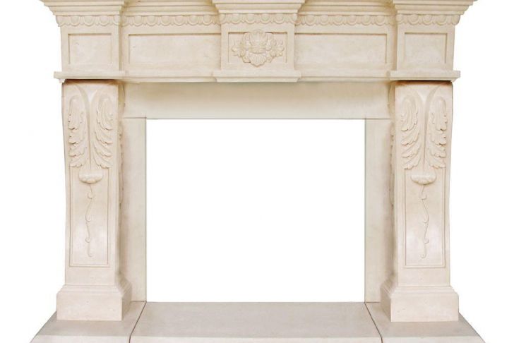 Home Depot Fireplace Mantel Kits Elegant President Series Oxford 52 In X 62 In Cast Stone Mantel