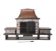 Home Depot Outdoor Fireplace Awesome Sunjoy Bel Aire 51 97 In Wood Burning Outdoor Fireplace