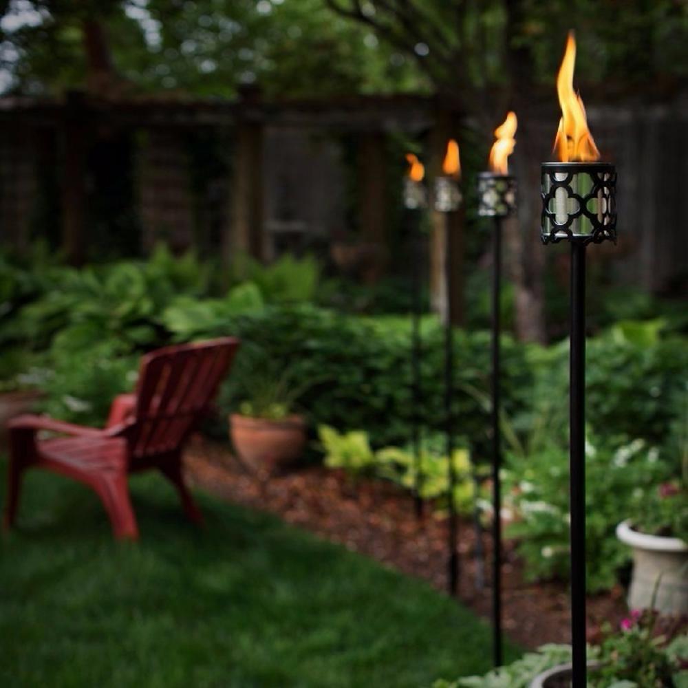 Terra Flame 72 in Mediterranean Torch Bundle with Pure Fuel terra flame outdoor fireplaces od sj 01 01 purebundle 64 1000
