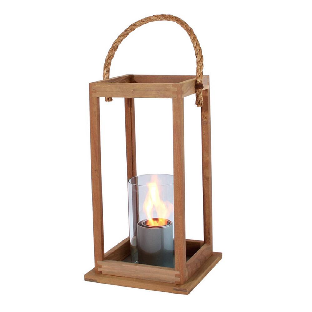 Home Depot Outdoor Fireplace Elegant Terra Flame 21 In Cape Cod Lantern In Teak Wood Medium Size