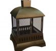 Home Depot Outdoor Fireplace Luxury Landmann Grandezza 33 5 In Wood Burning Outdoor Fireplace In Clovis Metallic Brown