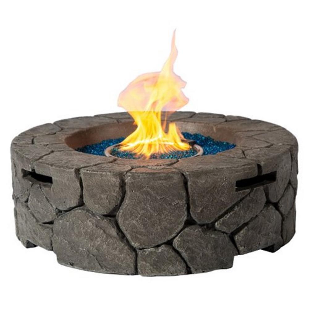 Home Depot Outdoor Fireplace Unique Margogardenproducts 28 In Round Mgo Stone Propane Fire Pit