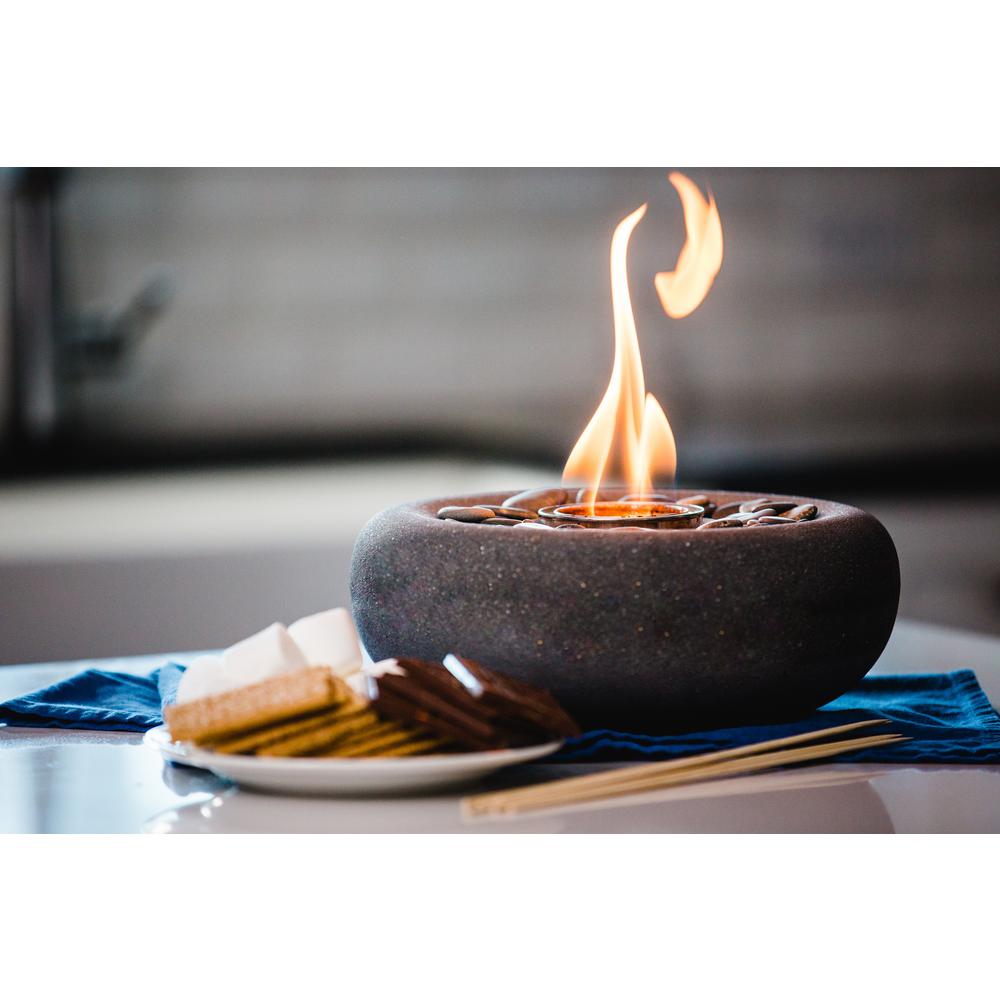 graphite terra flame fire pots od tt zen gph 03 64 1000