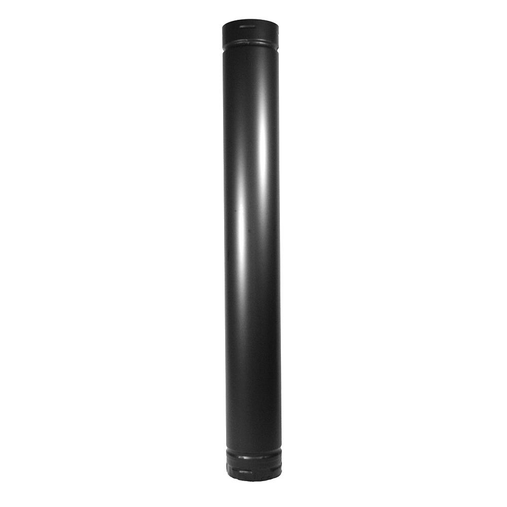 DuraVent PelletVent 4 in x 36 in Double Wall Chimney Stove Pipe in Black duravent flue chimney pipes 4pvl 36b 64 1000