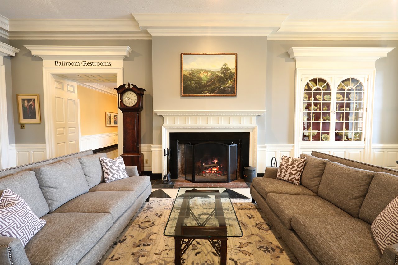 main hotel lobby fireplace