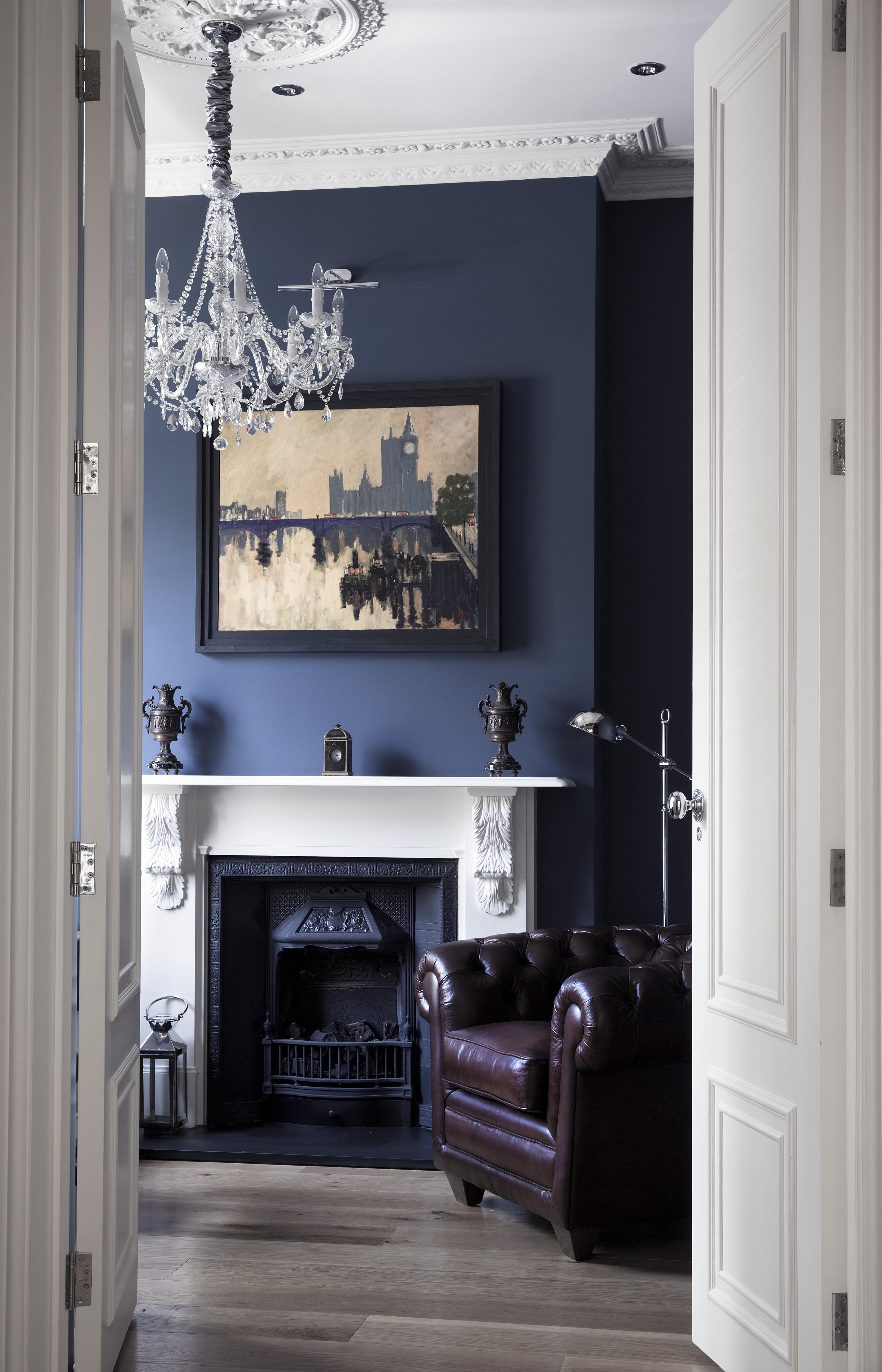 Houzz Fireplace Mantels Inspirational Special Study Indigo Wall