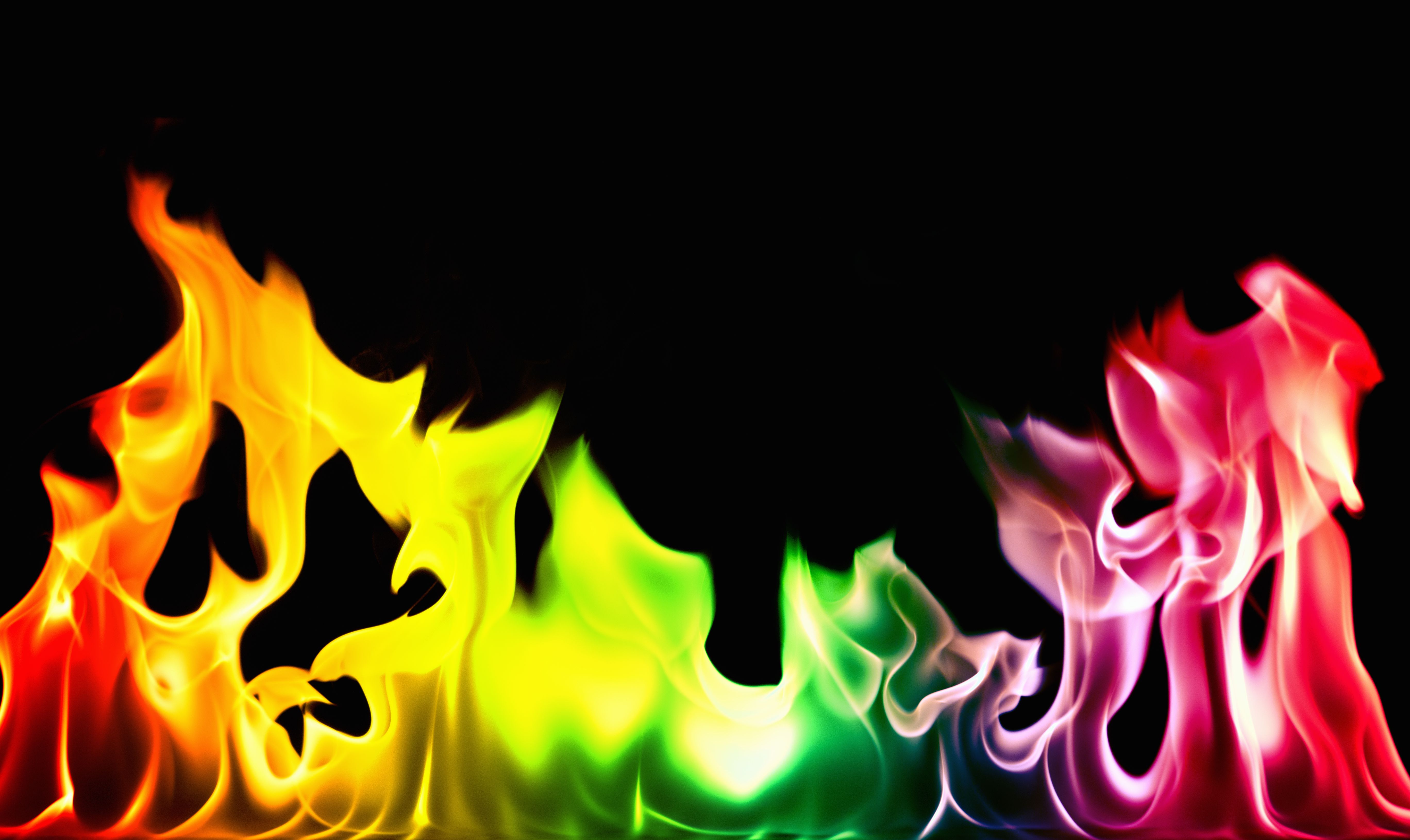 Rainbow Colored Flames Using Household Chemicals rainbow flames 5868faf43df78ce2c3572c07