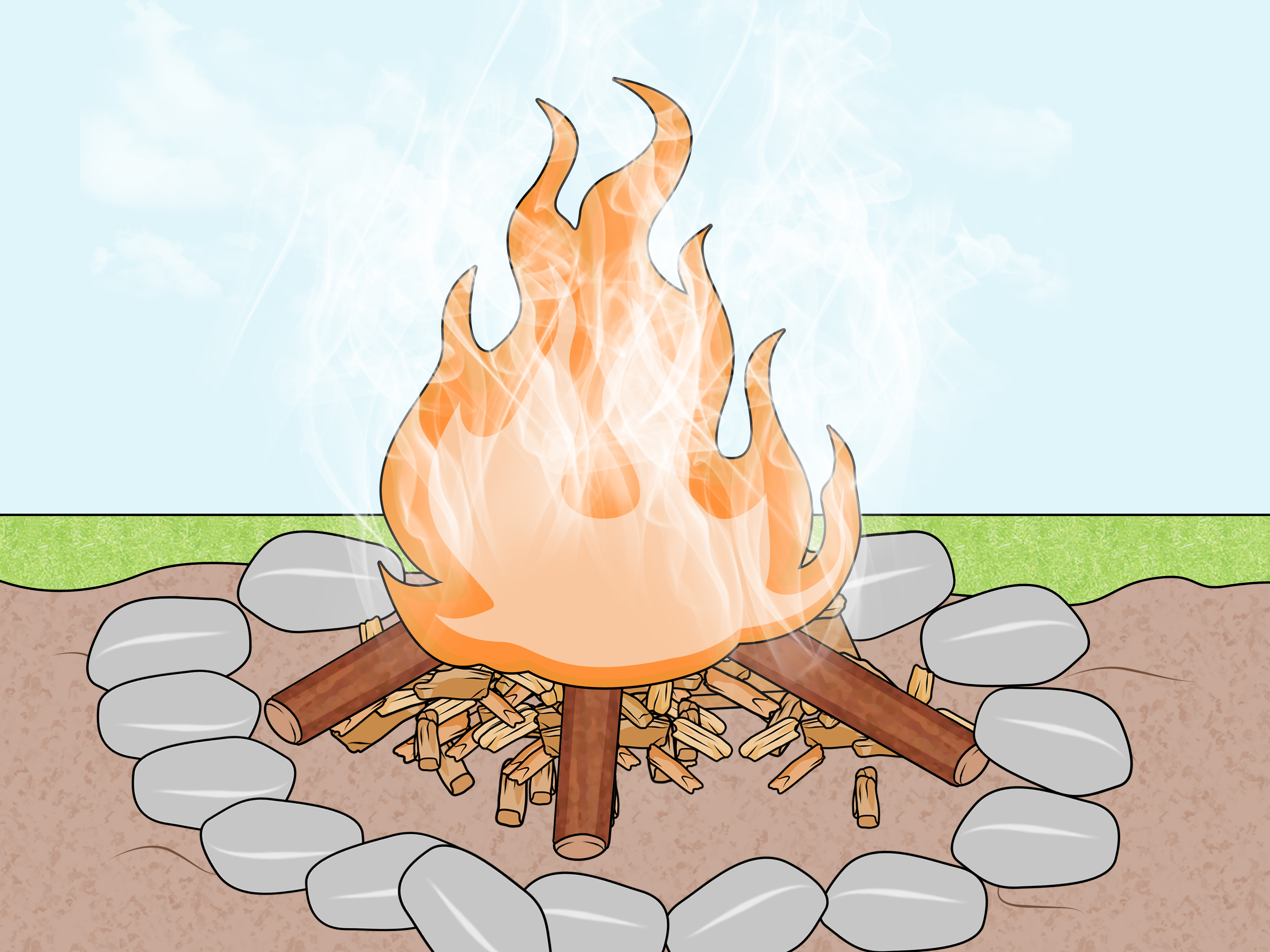 How to Build A Fire In A Fireplace Beautiful 4 Ways to Make Colored Fire Wikihow