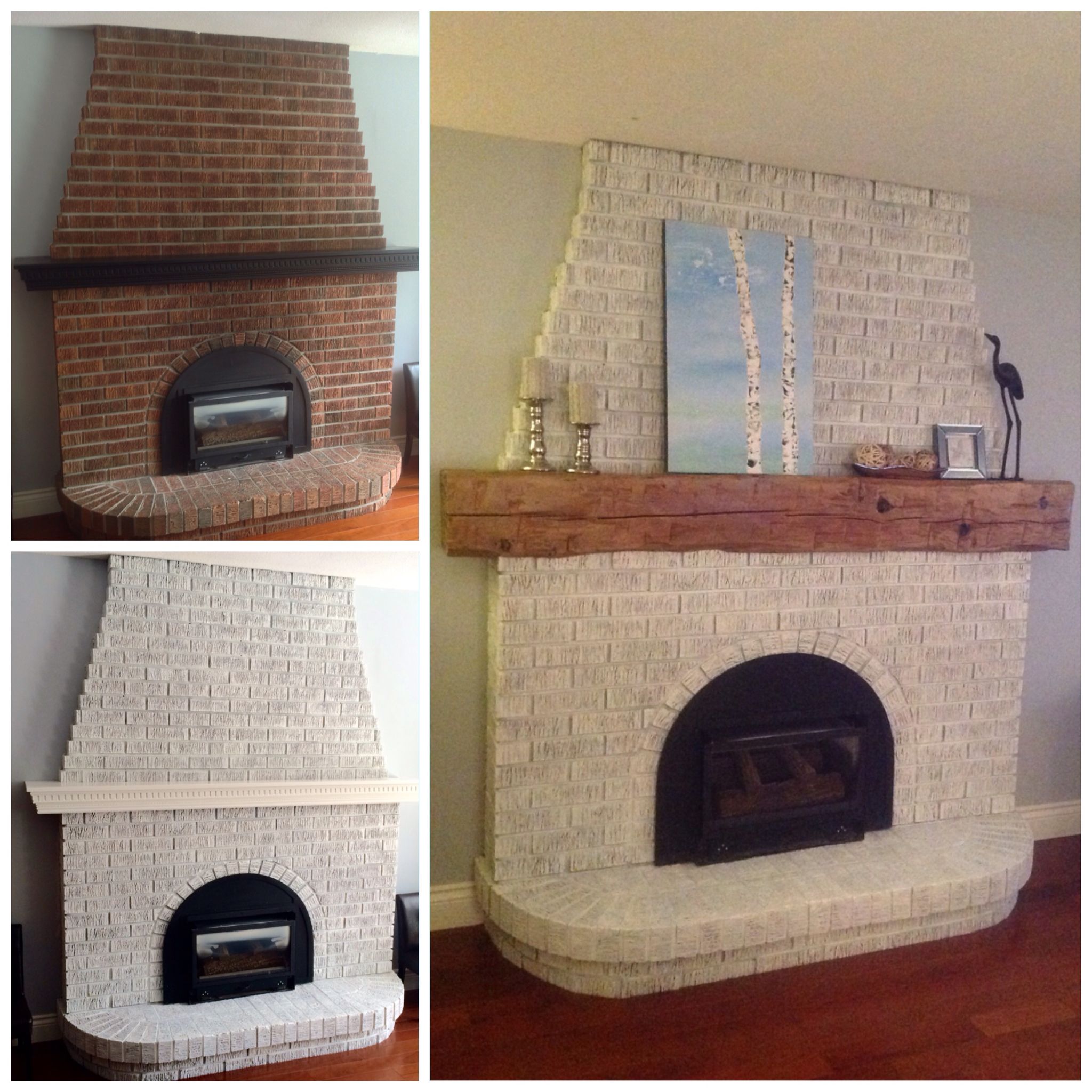 How to Build A Masonry Fireplace Awesome Diy Whitewash A Brick Fireplace Fireplace Makeover