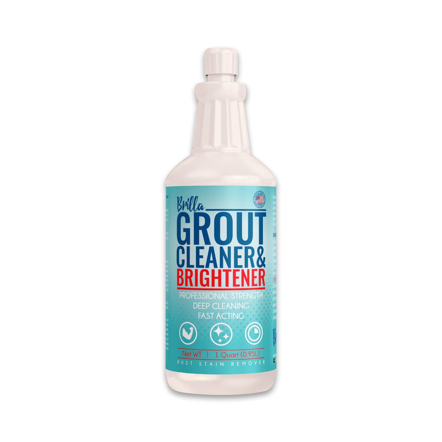 How to Clean A Brick Fireplace with Scrubbing Bubbles Fresh Grout Cleaner and Brightener Deep Cleans Bathroom and Kitchen Tile Grout On Walls and Floor 1 Quart Bottle