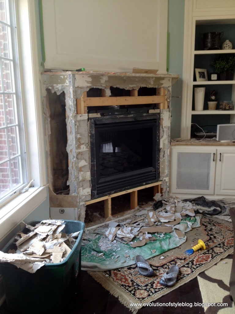 How to Update Your Fireplace with Stone Evolution of Style fireplacedemo 768x1024
