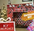 How to Decorate A Fireplace for Christmas Elegant Diy Christmas Fireplace How to Make A Fireplace