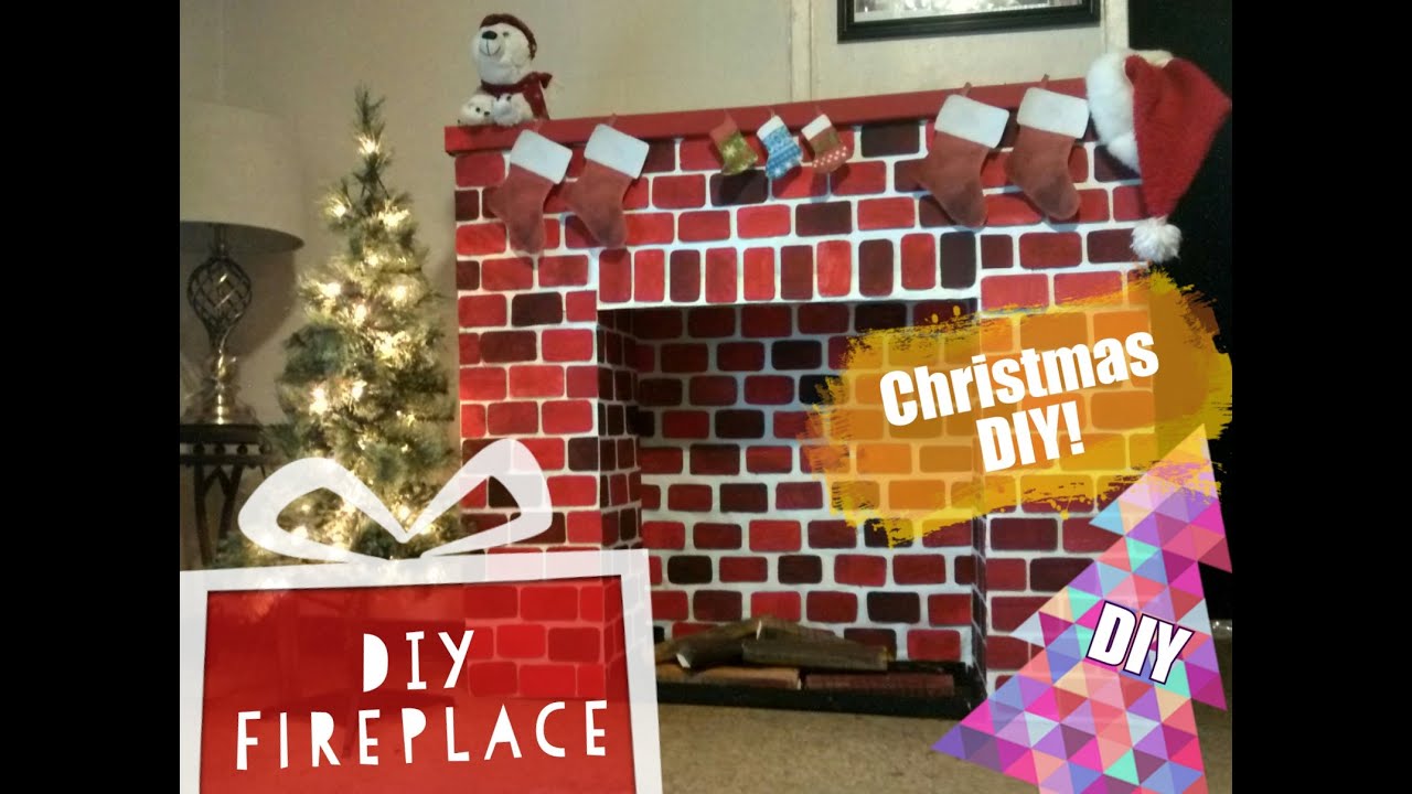 How to Decorate A Fireplace for Christmas Elegant Diy Christmas Fireplace How to Make A Fireplace