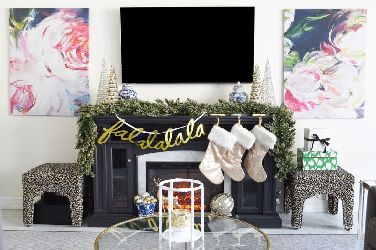 How to Decorate On Either Side Of A Fireplace Inspirational Glam & Simple Christmas Living Room Decor Ideas Monica