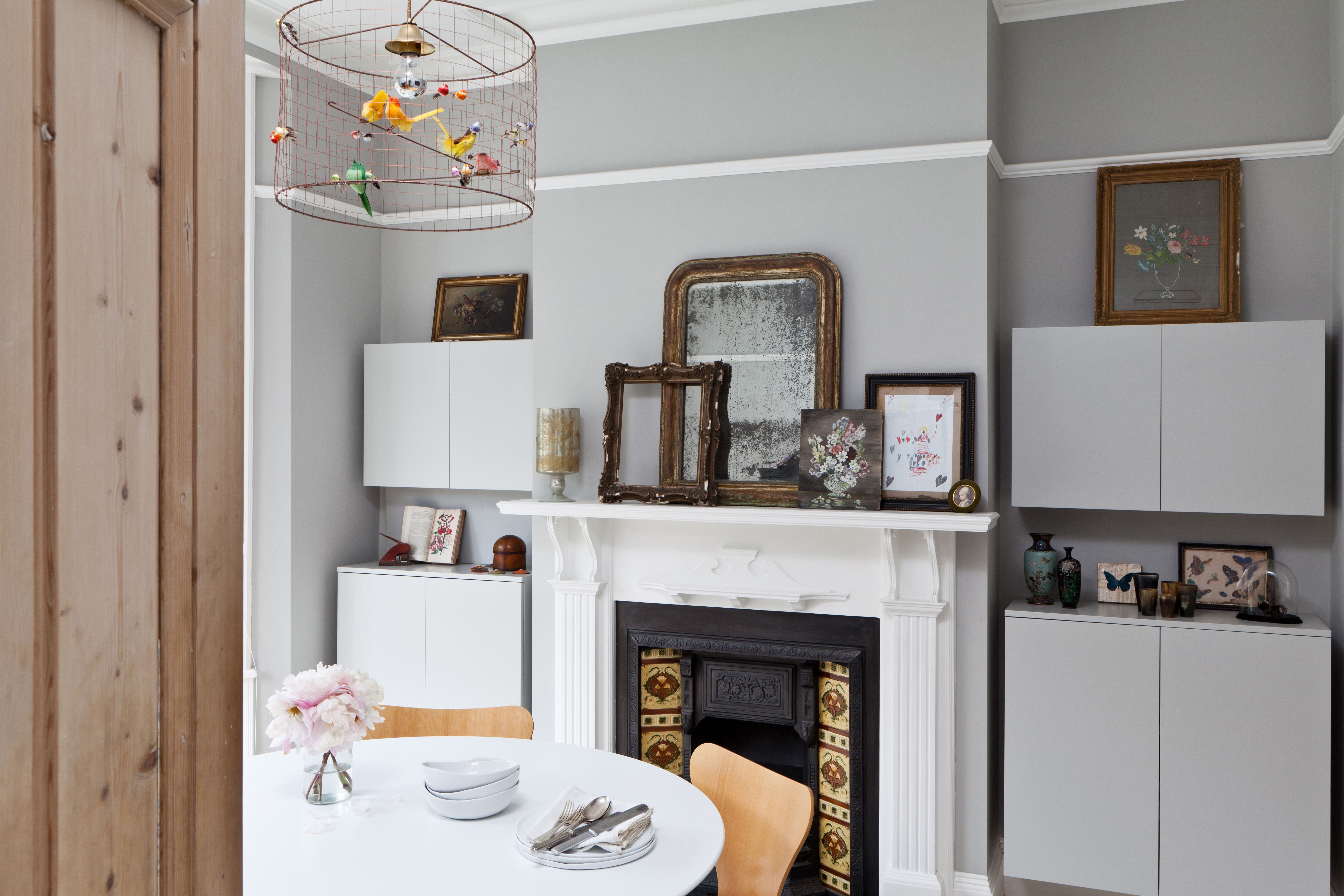 modern cupboards either side of victorian fireplace in dining room hove 5a78ff6b6bf dbd