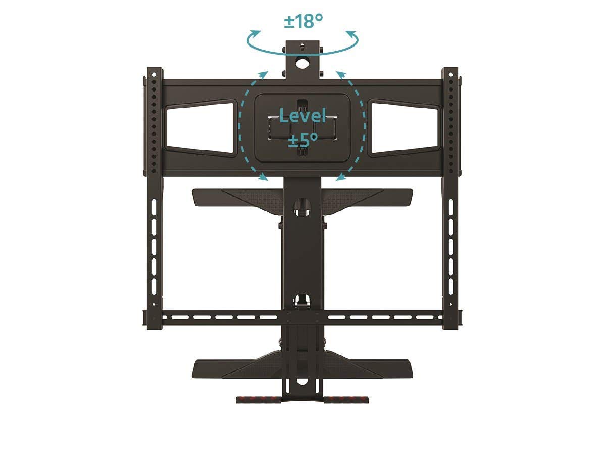 How to Hang A Tv On A Brick Fireplace Fresh Monoprice Fireplace Pull Down Full Motion Tv Wall Mount 40 to 63 Inch Tvs