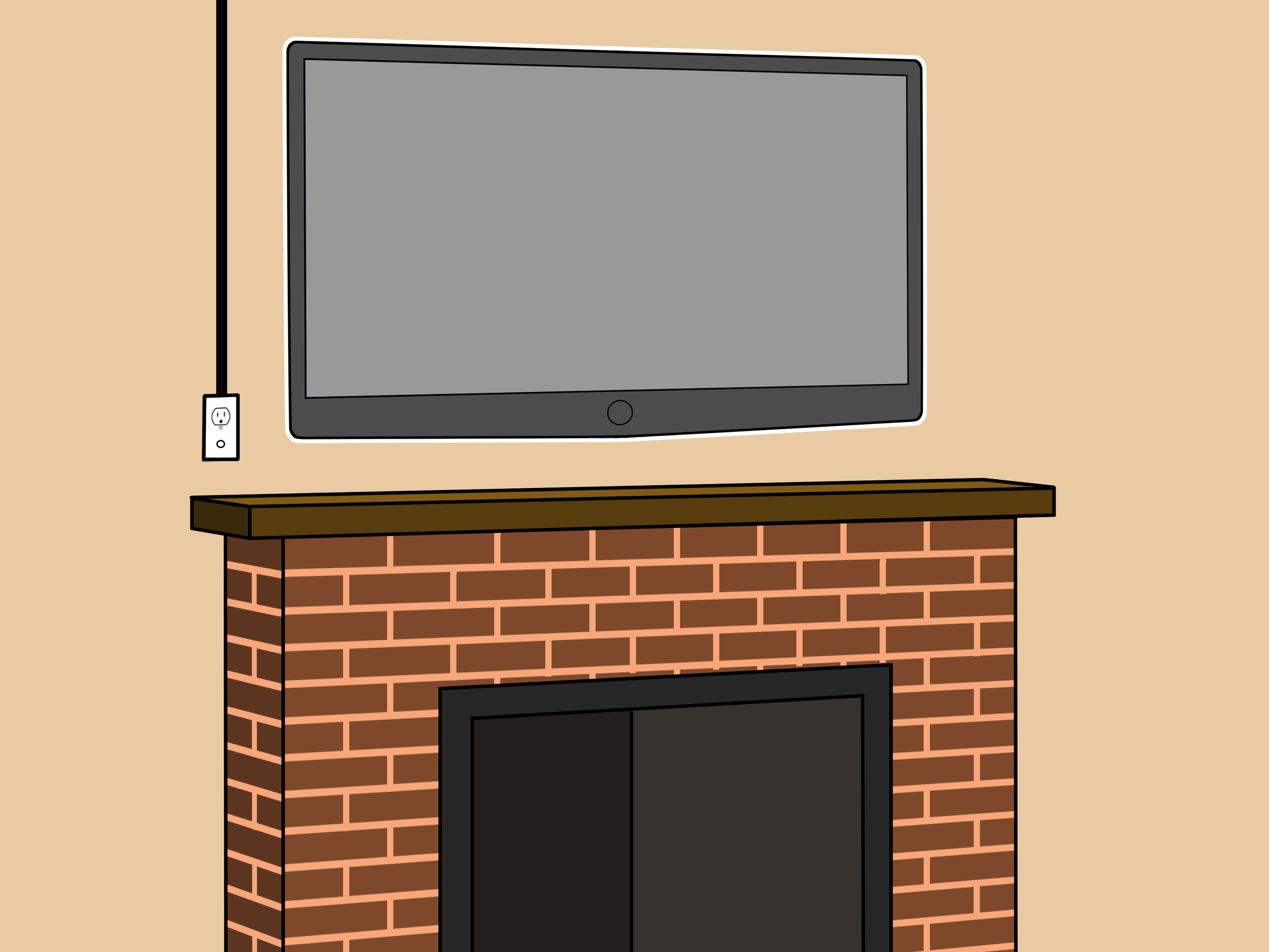 Mount a Fireplace TV Bracket Step 7