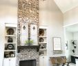 How to Install A Mantel On A Brick Fireplace Lovely Brick Fireplace Floor to Ceiling Fireplace Farmhouse In