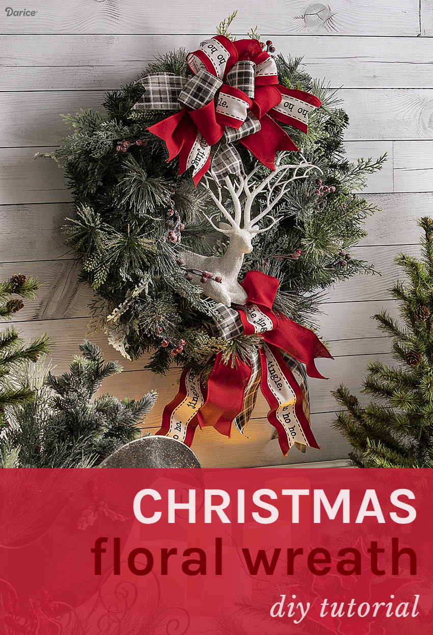 christmas wreath idea tutorial Darice 15