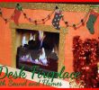 How to Make A Christmas Garland for Fireplace Inspirational Diy Desk Christmas Fireplace with sound & Flames Xmas Home Decor Mostly Dollar Tree