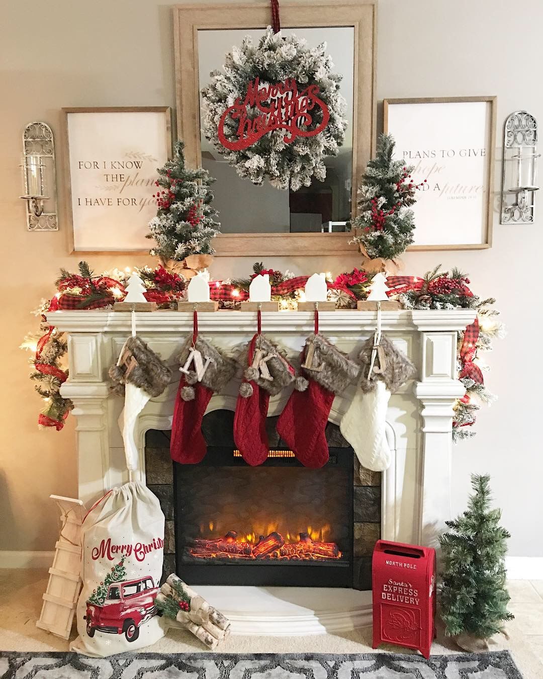 Christmas Mantel Ideas How to Style a Holiday Mantel christmas mantel ideas christmas rustic fireplace ideas